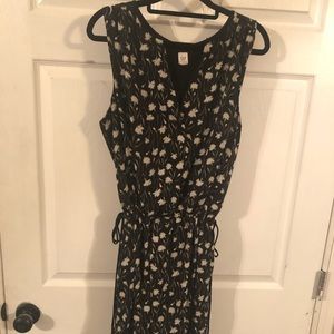 Black floral dress